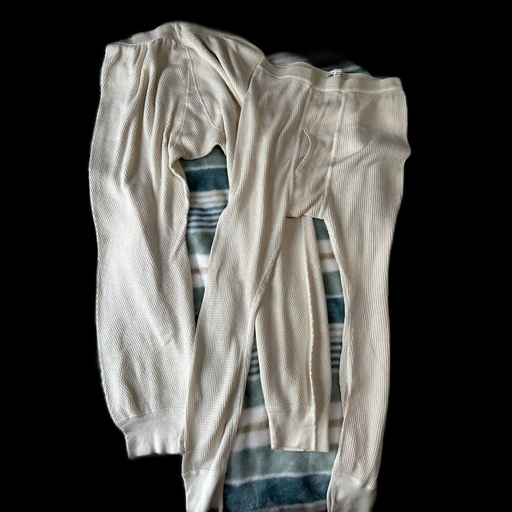 2 pair of Long Johns (one size medium-Morgan Mills & one large - unknown brand)